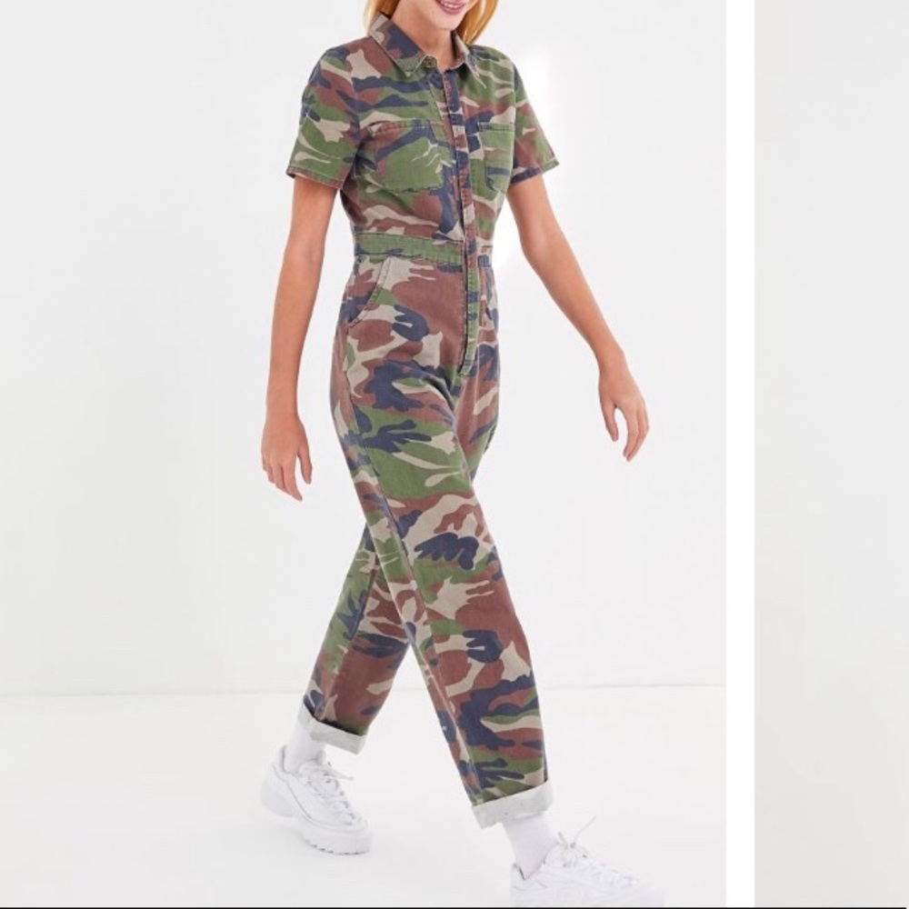 BDG Canvas Camo Flight Jumpsuit